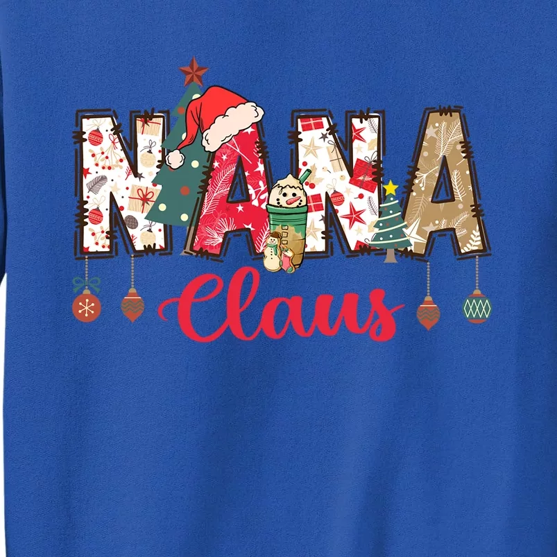 Nana Claus Christmas Family Matching Xmas Light Tree Great Gift Tall Sweatshirt