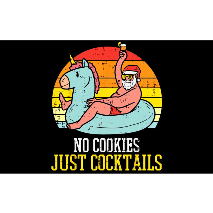 No Cookies Cocktails Santa Summer Christmas In July Xmas Bumper Sticker