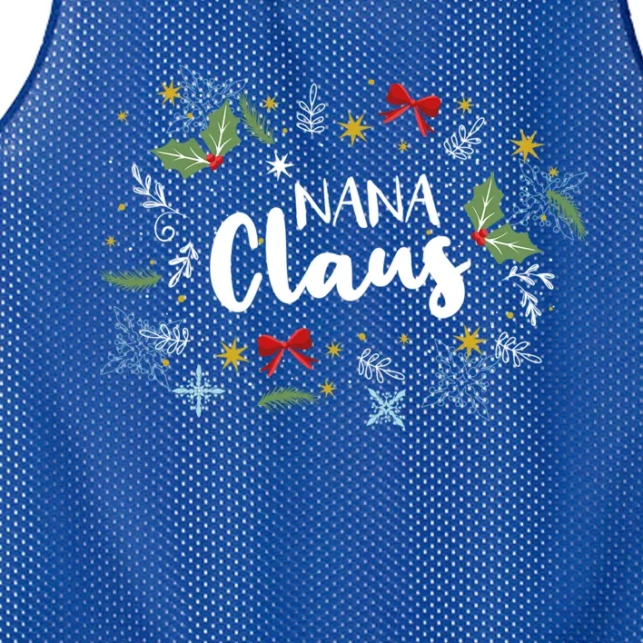 Nana Claus Christmas Matching Pajamas Set For Nana Gift Mesh Reversible Basketball Jersey Tank