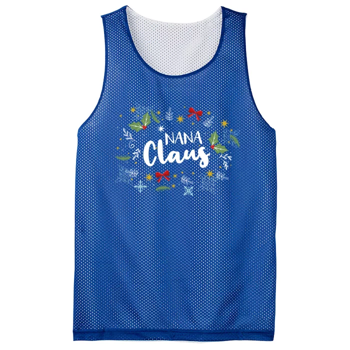 Nana Claus Christmas Matching Pajamas Set For Nana Gift Mesh Reversible Basketball Jersey Tank