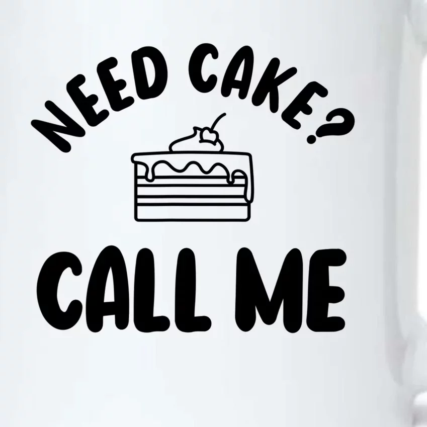 Need Cake? Call Me Pastry Chef Baker Baking Gift Black Color Changing Mug