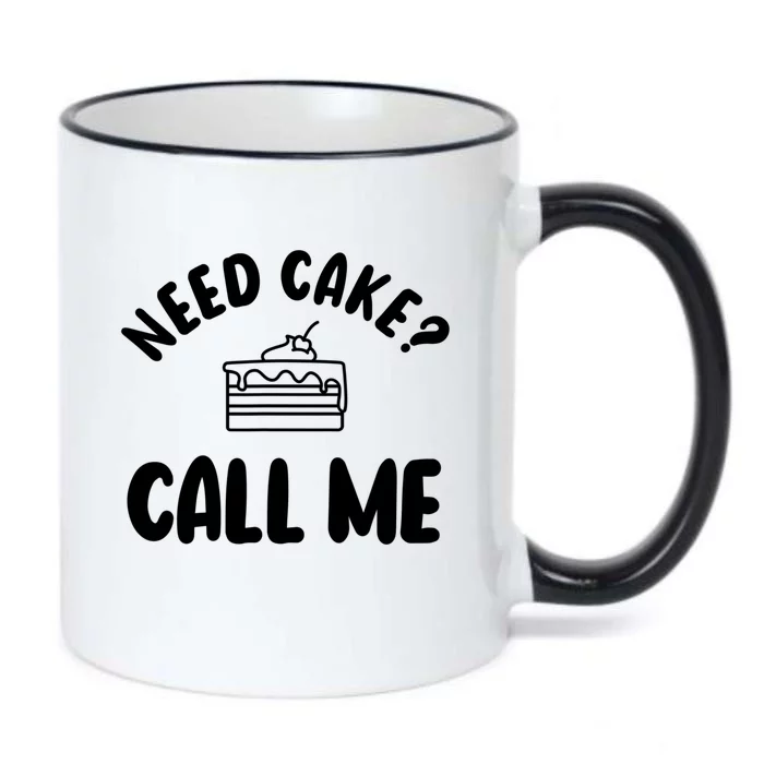 Need Cake? Call Me Pastry Chef Baker Baking Gift Black Color Changing Mug