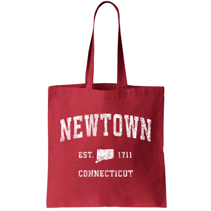 Newtown Connecticut Ct Vintage Sports Tote Bag