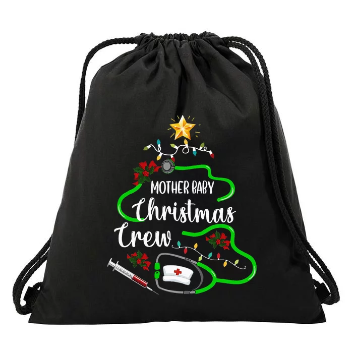 Nurse Christmas Crew Celebrate the Holiday with Mother Drawstring Bag