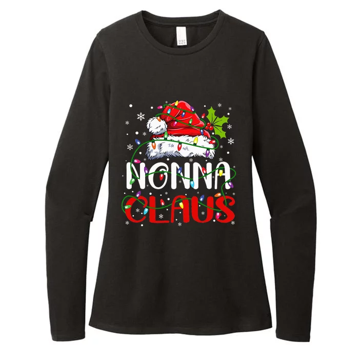 Nonna Claus Christmas Santa Matching Family Xmas Pajamas Womens CVC Long Sleeve Shirt