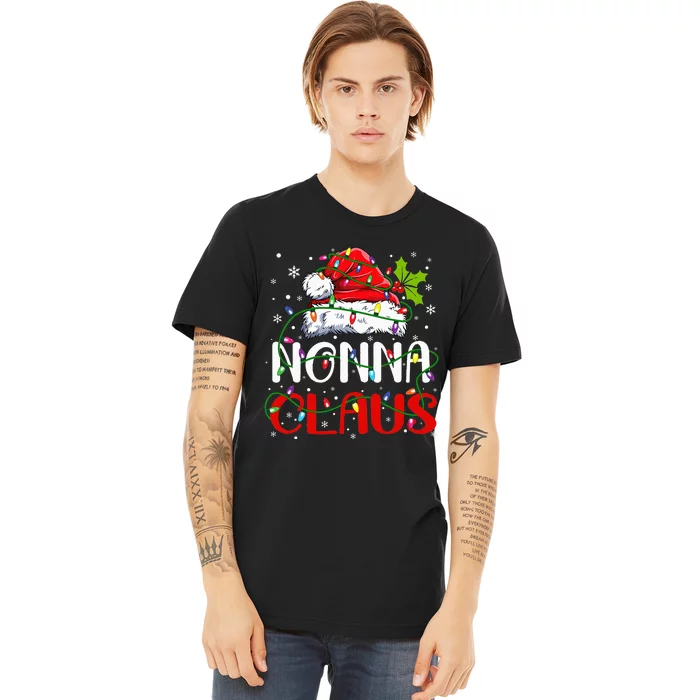 Nonna Claus Christmas Santa Matching Family Xmas Pajamas Premium T-Shirt