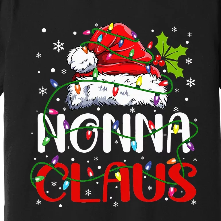 Nonna Claus Christmas Santa Matching Family Xmas Pajamas Premium T-Shirt