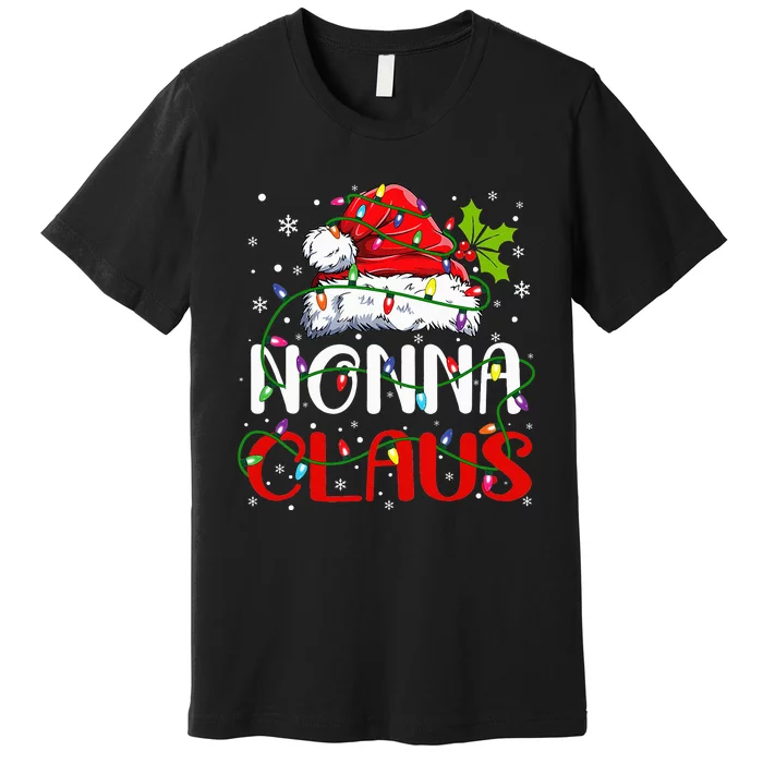 Nonna Claus Christmas Santa Matching Family Xmas Pajamas Premium T-Shirt