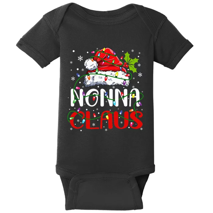 Nonna Claus Christmas Santa Matching Family Xmas Pajamas Baby Bodysuit