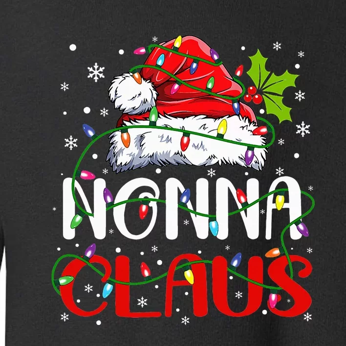 Nonna Claus Christmas Santa Matching Family Xmas Pajamas Toddler Sweatshirt