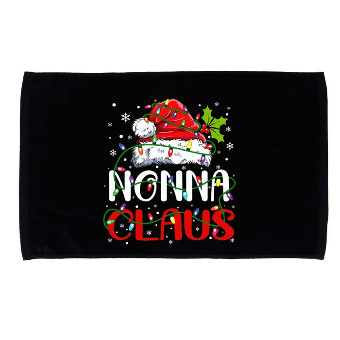 Nonna Claus Christmas Santa Matching Family Xmas Pajamas Microfiber Hand Towel