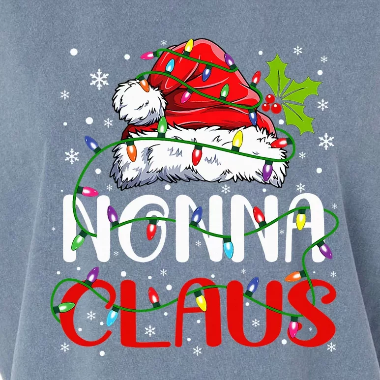 Nonna Claus Christmas Santa Matching Family Xmas Pajamas Garment-Dyed Women's Muscle Tee