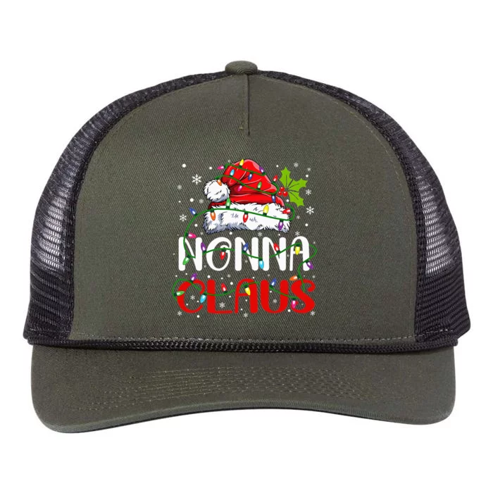 Nonna Claus Christmas Santa Matching Family Xmas Pajamas Retro Rope Trucker Hat Cap