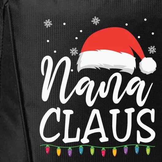 Nana Clause Christmas Light Funny, Christmas Lights, Funny Christmas, Funny Santa City Backpack