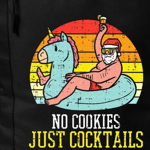 No Cookies Cocktails Santa Summer Christmas In July Xmas Daily Commute Backpack