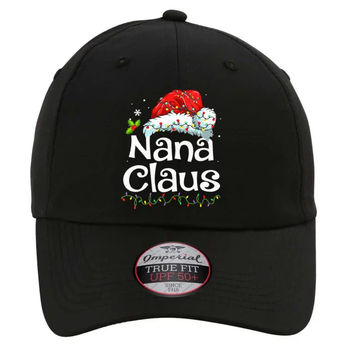 Nana Claus Christmas Pajama Family Matching Xmas Light The Original Performance Cap