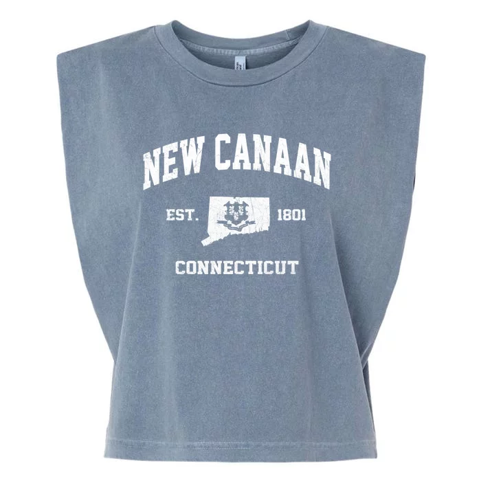 New Canaan Connecticut CT vintage state Athletic style Garment-Dyed Women's Muscle Tee