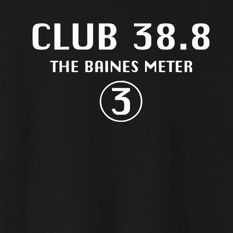 Nugget Chef Club 38.8 The Baines Meter Women's Crop Top Tee