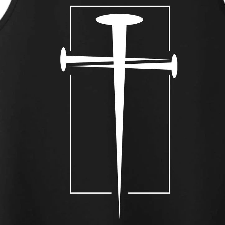 Nail Cross Christianity Performance Tank