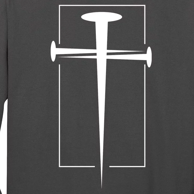 Nail Cross Christianity Long Sleeve Shirt