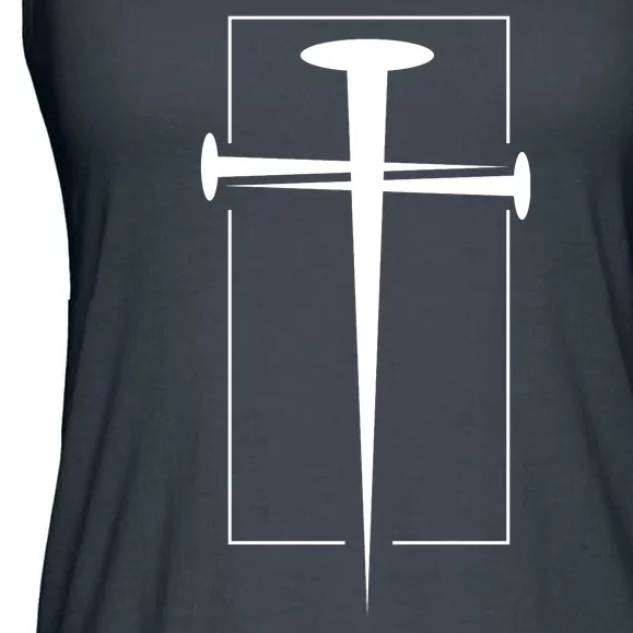 Nail Cross Christianity Ladies Essential Flowy Tank