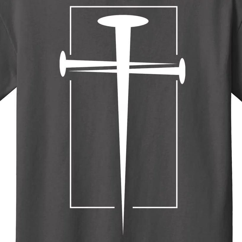 Nail Cross Christianity Kids T-Shirt