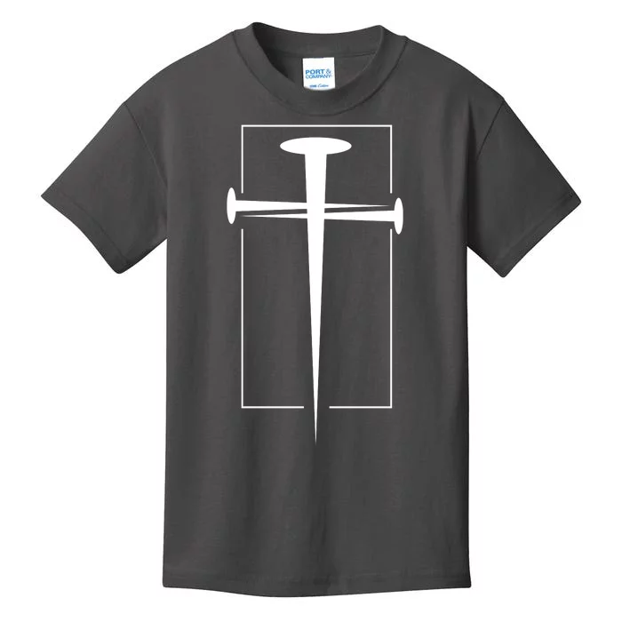 Nail Cross Christianity Kids T-Shirt