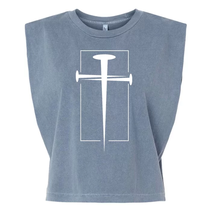 Nail Cross Christianity Garment-Dyed Women's Muscle Tee