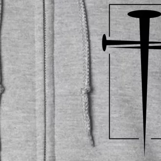 Nail Cross Christianity Full Zip Hoodie