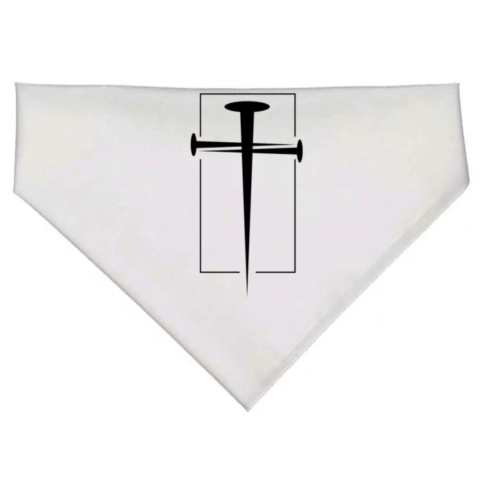 Nail Cross Christianity USA-Made Doggie Bandana