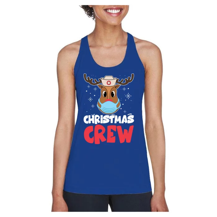 Nurse Christmas Crew Gift Women's Racerback Tank