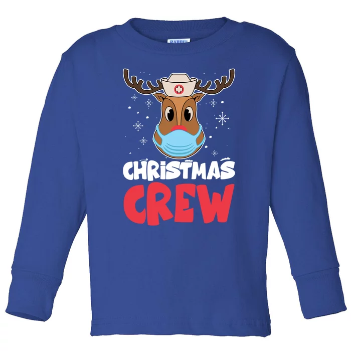 Nurse Christmas Crew Gift Toddler Long Sleeve Shirt