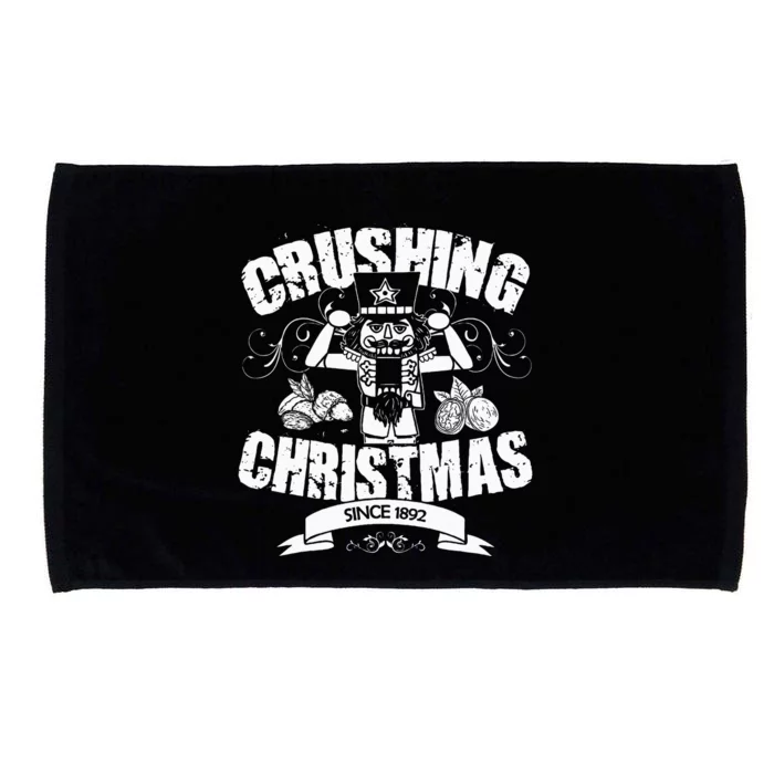 Nutcracker Crushing Christmas Gift Nut Cracker Microfiber Hand Towel