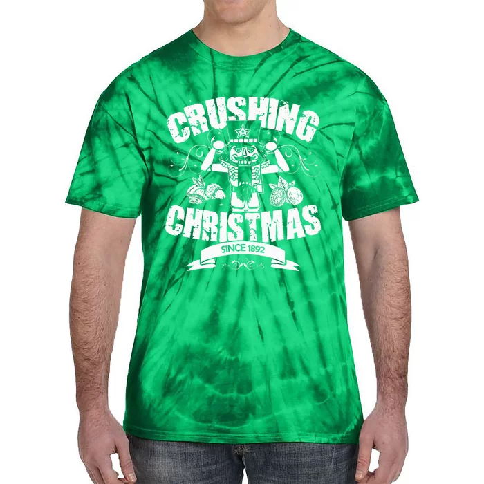 Nutcracker Crushing Christmas Gift Nut Cracker Tie-Dye T-Shirt