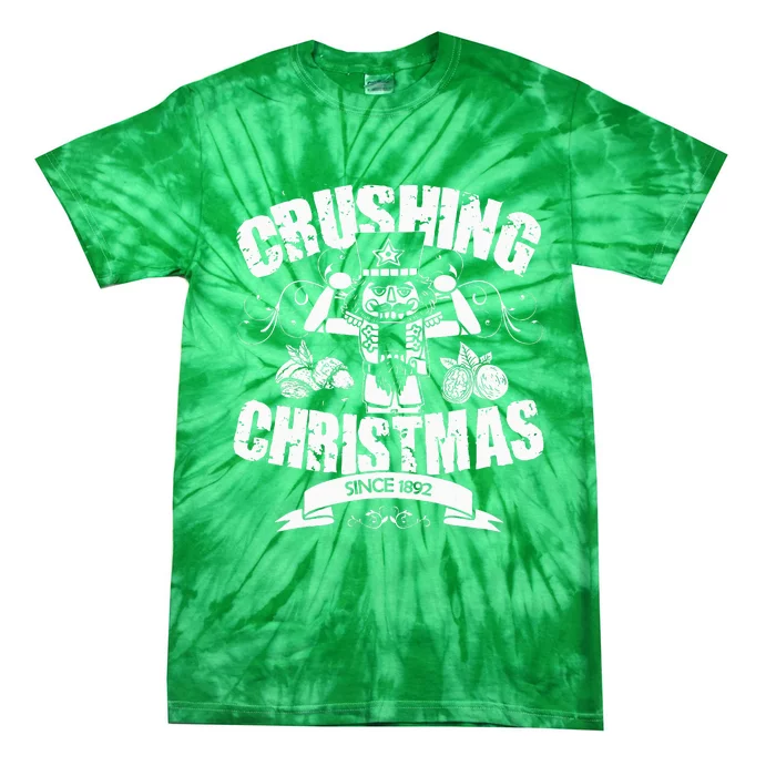 Nutcracker Crushing Christmas Gift Nut Cracker Tie-Dye T-Shirt