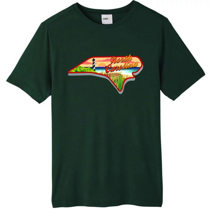 North Carolina Cartoon Illustration ChromaSoft Performance T-Shirt