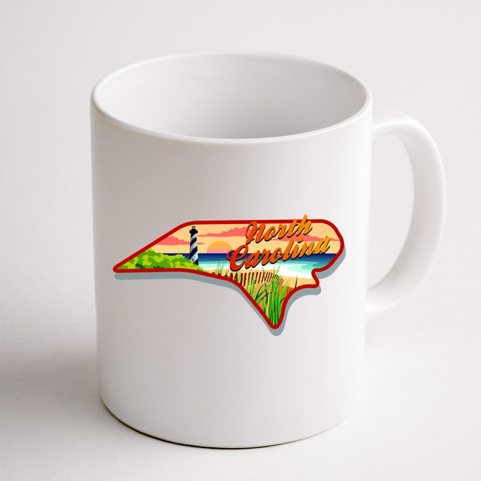 North Carolina Cartoon Illustration Front & Back Coffee Mug