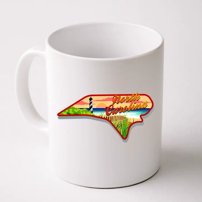 North Carolina Cartoon Illustration Front & Back Coffee Mug