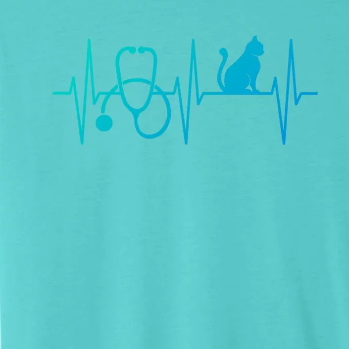 Nurse Cagift Cat Lover Nursing Heartbeat Registered Nurse Gift ChromaSoft Performance T-Shirt