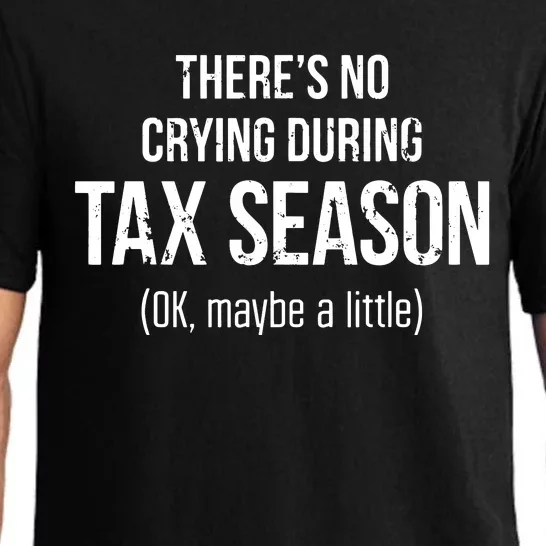 No Crying During Tax Season Funny Cpa Accountant Gift Pajama Set