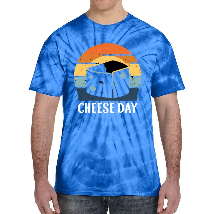 National Cheese Day Funny Cheese Lover Product Gift Tie-Dye T-Shirt