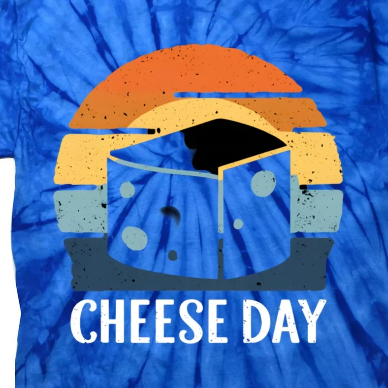 National Cheese Day Funny Cheese Lover Product Gift Tie-Dye T-Shirt