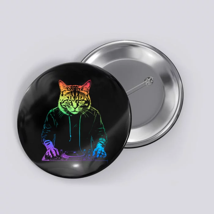 Neon Cat Dj Button