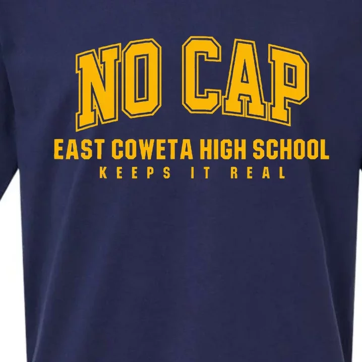 No Cap East Coweta High School Keepin It Real Sueded Cloud Jersey T-Shirt