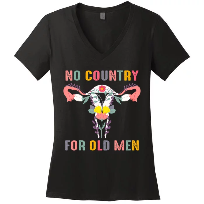 No Country For Old Men Feminist Women's V-Neck T-Shirt