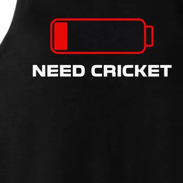 Need Cricket For Cricket Lovers Players Funny Ladies Tri-Blend Wicking Tank