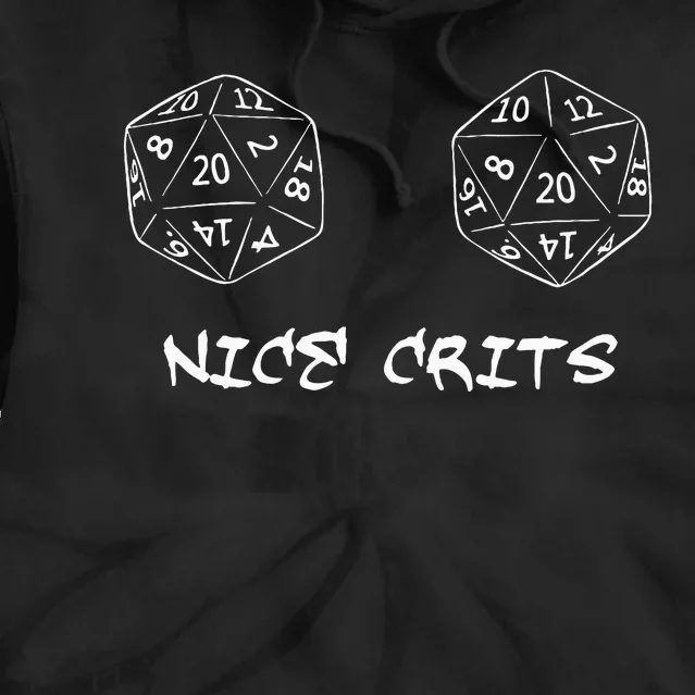 Nice Crits Funny Design Tie Dye Hoodie