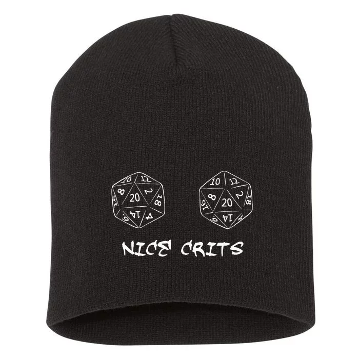 Nice Crits Funny Design Short Acrylic Beanie