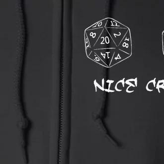 Nice Crits Funny Design Full Zip Hoodie