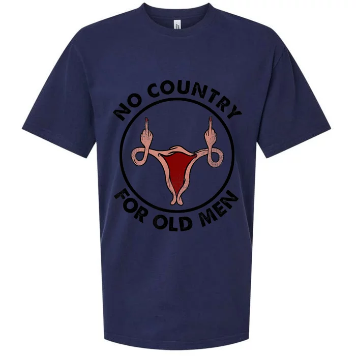 No Country For Old Men Uterus Feminist Women Rights Vintage Sueded Cloud Jersey T-Shirt